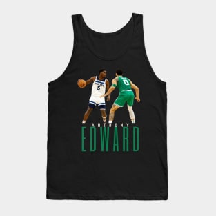 Anthony Edward Basketball Playing Tank Top